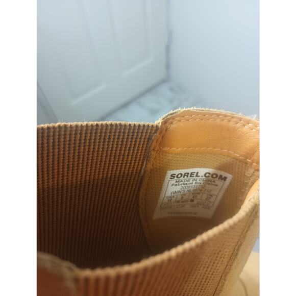 Sorel Hi-Line Heel Chelsea Boot Umber/ceramic color Women Size 10 Chunky Winter - Picture 8 of 9